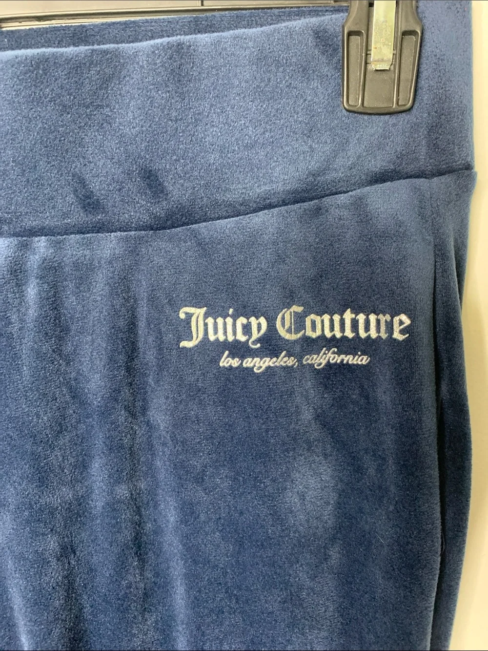 Navy Juicy Couture Navy Velour Hoodie & Wide-Leg Pants Set